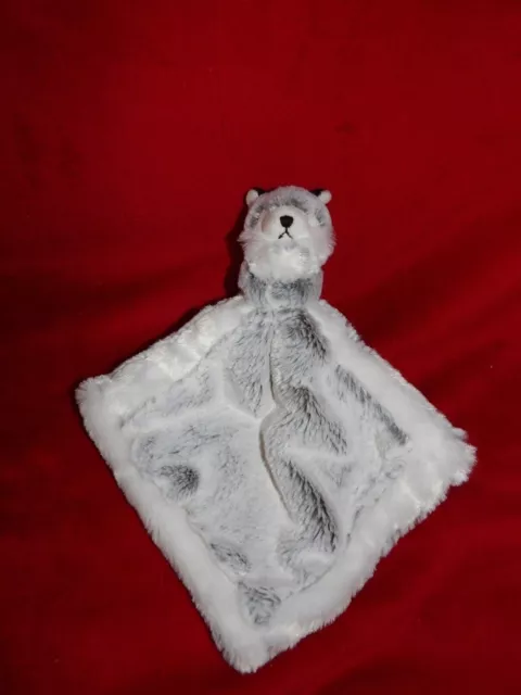 Doudou Créations Dani Chien Loup Husky Gris Chiné et Blanc Neuf