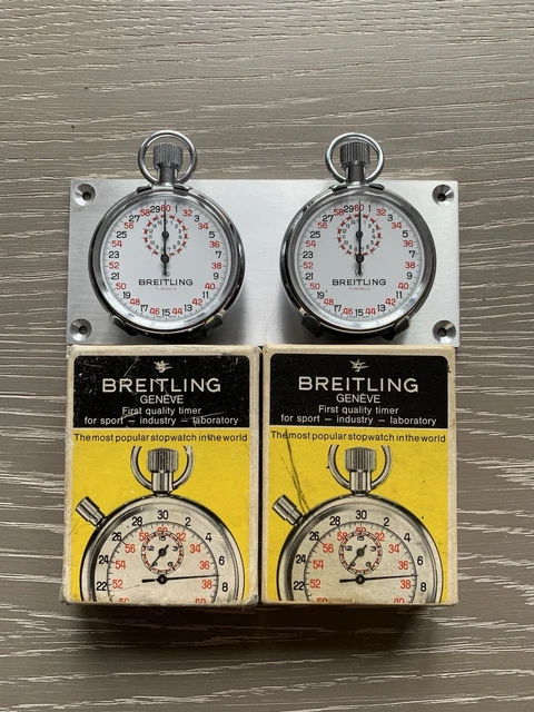 VINTAGE BOXED BREITLING Stopwatch Panel Dashboard Rally Timer 14 £395. ...