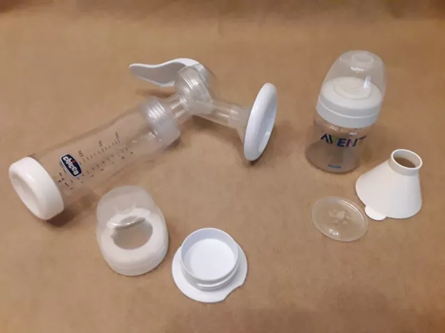 Philips Avent manuelle Handmilchpumpe mit zusätzl. Fläschchen