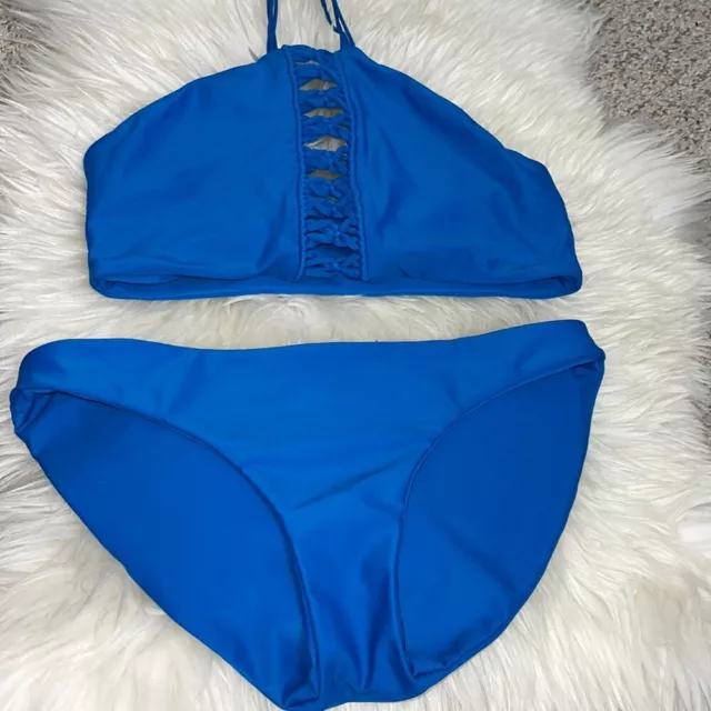 Mikoh swimwear bikini set Royal Blue Size M