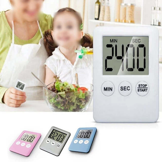 Nuevo reloj de cocina de calidad temporizador cocina chef 3 botones 99 minutos digital