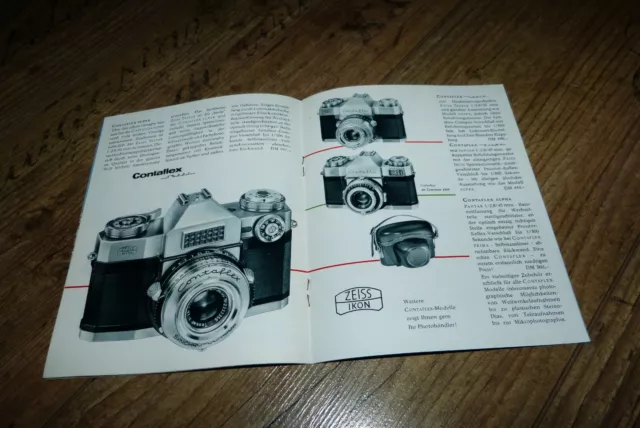 Zeiss Ikon  Contaflex Super  Kamera Prospekt/Broschüre 3
