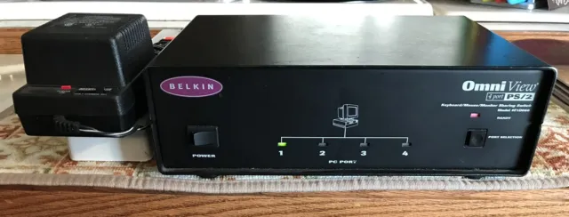 Belkin Omniview PS2 (F1D066) 4-Ports External KVM switch PS/2