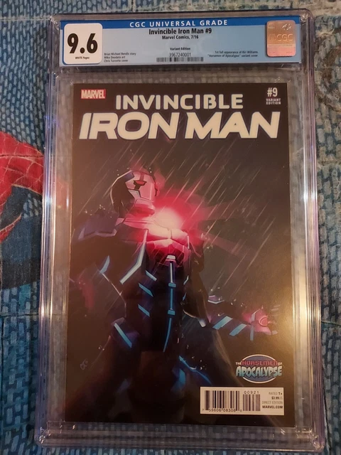 Invincible Iron Man #9 cgc 9.6 Full Appearance Riri Williams apocalypse turcotte