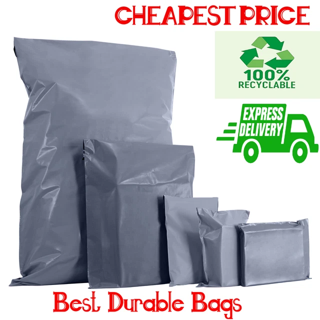 60 Mixed Mailing Postage Parcel Poly Plastic Bags Blue In 4 Sizes Bags | UK - Foto 6