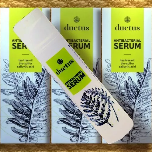 Duetus ANTIBAKTERIELLES SERUM + Teebaumöl Bio-Schwefel Salicylsäure unreine Haut