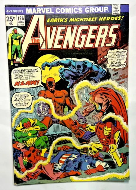 1974 Avengers Earths Mightiest Heroes Vol. 1 #126, Marvel, FN