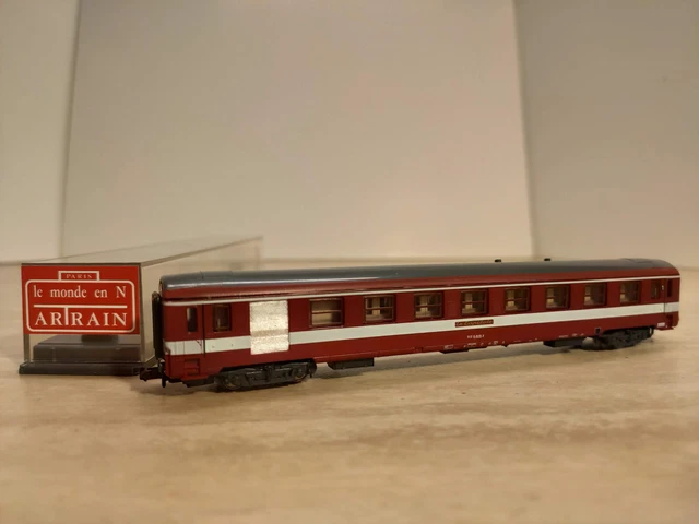 Voiture Voyageurs Artrain B102 B10 Bicolore - Échelle N - SNCF Époque 4 - Occasion