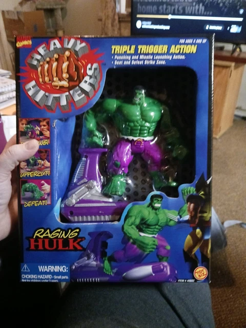 Ragin Hulk Marvel Heavy Hitters Raging Hulk Figure Toybiz - 1996