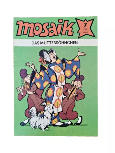 Heft  7 von 1989  Mosaik Abrafaxe   "Das Muttersöhnchen"