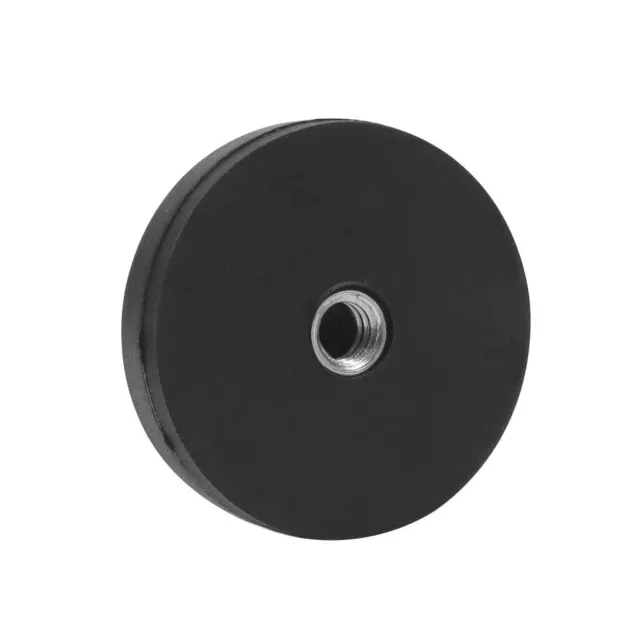 1x Strong Magnetic Magnet Round Rubber Coated Base D36mm 1/4 M4 M5 M6 Mount New