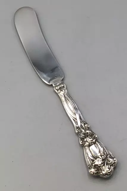 Iris by Durgin Sterling Silver Flatware, Flat Handle Butter Spreader 6"