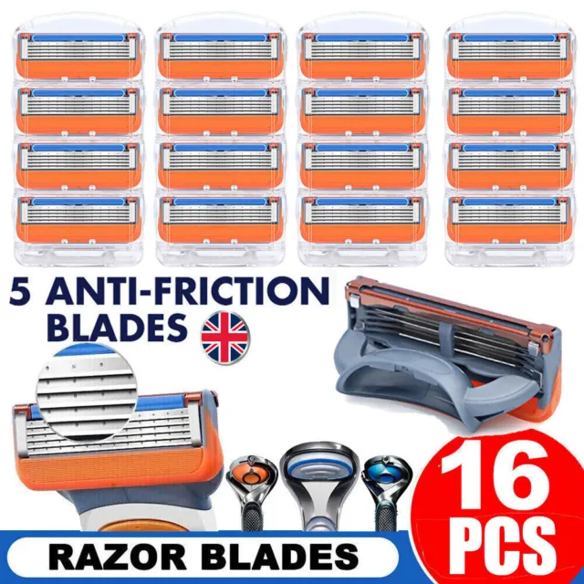 32X Shaving Razor Blades Refills Compatible for Gillette Fusion 5 Proglide UK