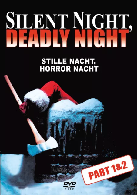 ⚠️ Silent Night Deadly Night 1 + 2 , 100% uncut , DVD , new and sealed ⚠️