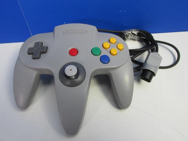 WORKING official GENUINE NINTENDO N64 GREY CONTROLLER PAD for video game console