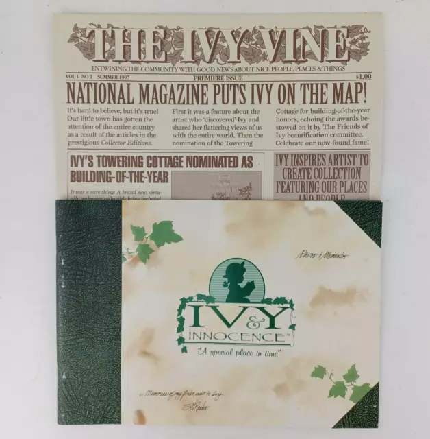 2 pc Ivy & Innocence Book Chap 1-7/ Premiere Newsletter The Ivy Vine Vol 1 No 1