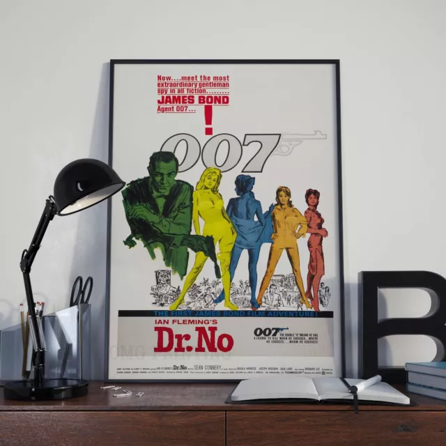 James Bond 007 Dr.No Sean Connery Movie Film Poster Print Picture A3 A4