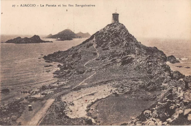 Cpa 20 Corse Ajaccio La Parata Et Les Iles Sanguinaires