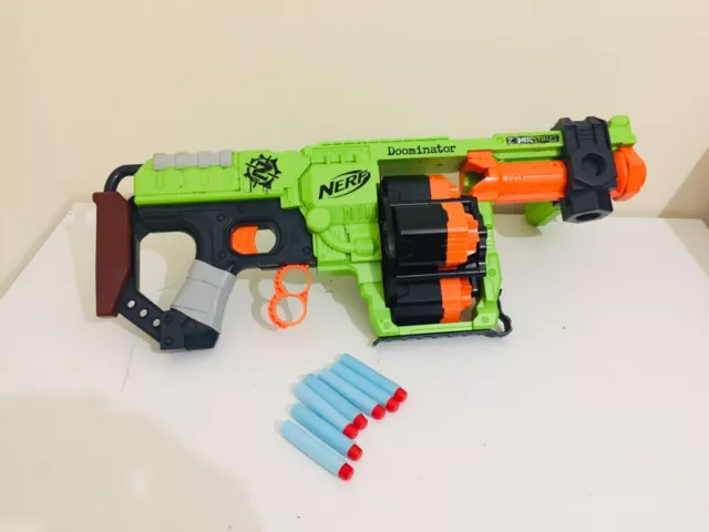 Nerf Zombie Strike Doominator Gun/Blaster Plus Bullets