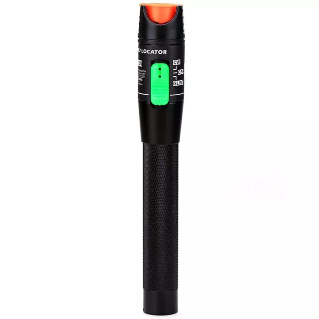 Visual Fault Locator 30mW 30km Red Light Pen Fiber Optic Cable Tester Meter UK.