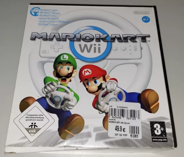 Nintendo Wii - Mario Kart - Jeu + Volant - En Boîte - Bon État