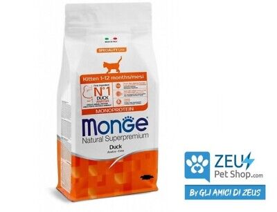 Monge Kitten 1-12 Mesi Anatra Monoproteico 1,5 kg