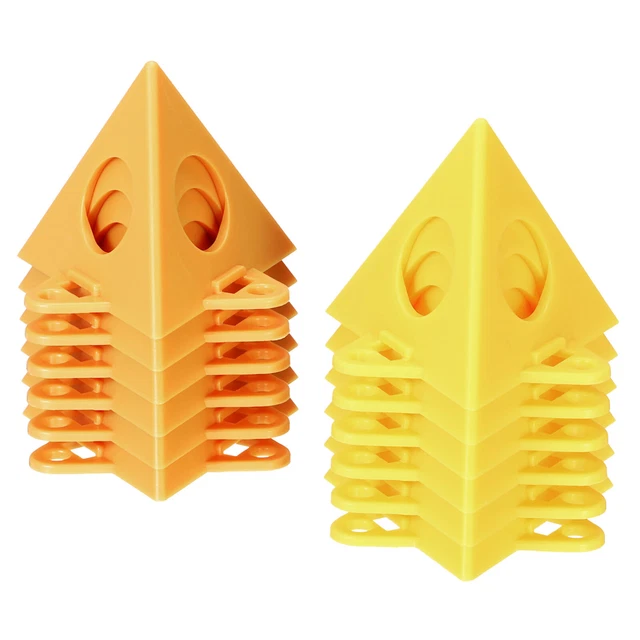 Pittura Supporti,12in2 Set ABS Plastica Mini Cono Vernice Stand,Giallo,Champagne