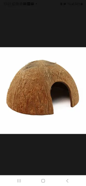 Coconut Hides - Reptile Hide/Shrimp Cave/Betta Cave (One)