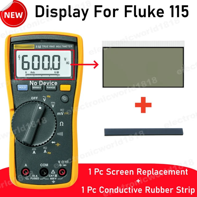 Per FLUKE 115 Field Technians parti schermo multimetro digitale LCD NUOVO