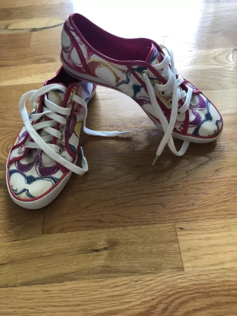 Coach Dee Multi Colored Sneaker Sz 7.5 B