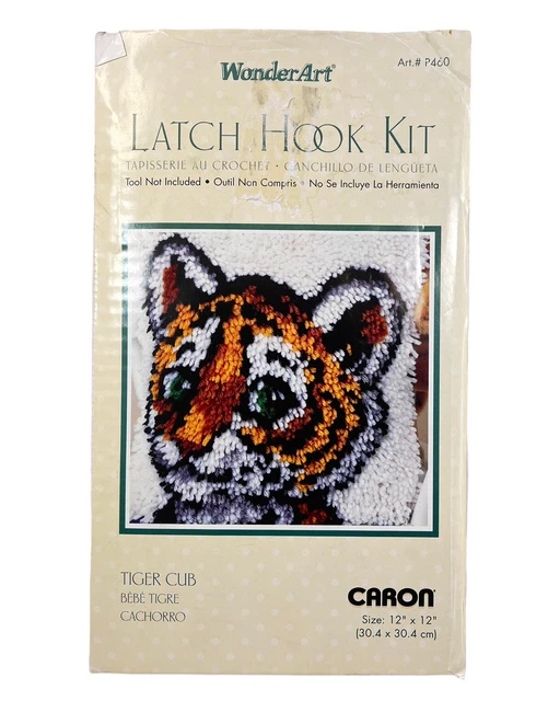 Kit de alfombras de colección Wonder Art Caron P460 Jungle bebé tigre cachorro con pestillo sin usar