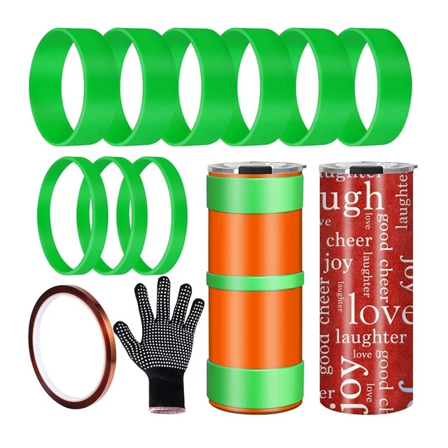Baño de silicona para vaso de sublimación espacio, 2 fundas de silicona grandes T9A1
