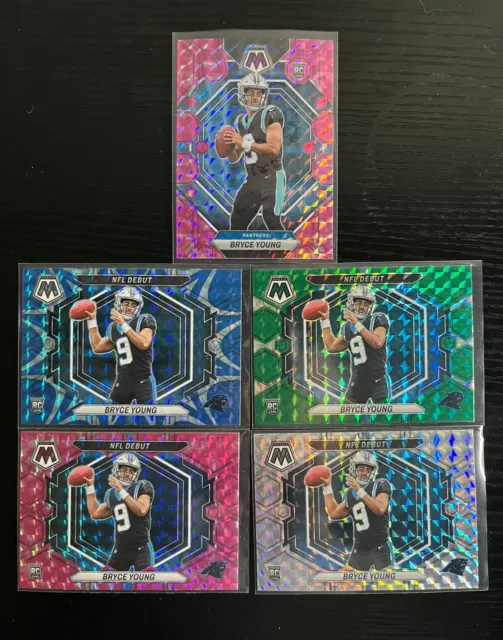 2023 Panini Mosaic Football Bryce Pink Camo & NFL Debut- Blue/Pink/Mosaic/Green