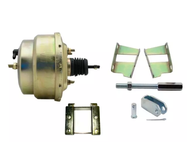 1949 - 1974 Universal 7" Dual Power brake booster + TWO Firewall Bracket Kit  @@
