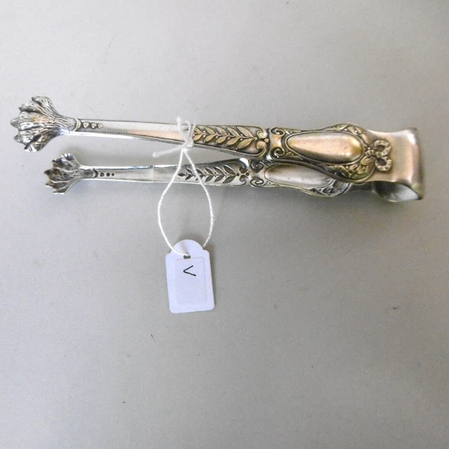 🥄 Lot De Petites Pinces à Sucre Argentées – Métal – Style Classique – Occasion
