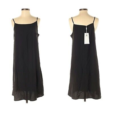 Vicky & Lucas XS Black Spaghetti Strap Slip Dress