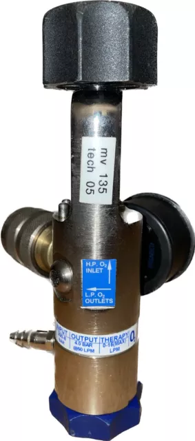 Meditech Indice pin regolatore ossigeno O2 modello 677-0001-10 per cilindro Schrader 2