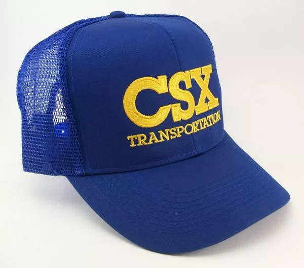 CSX Transportation Railroad Embroidered Mesh Cap Hat #40-3022M CHOICE