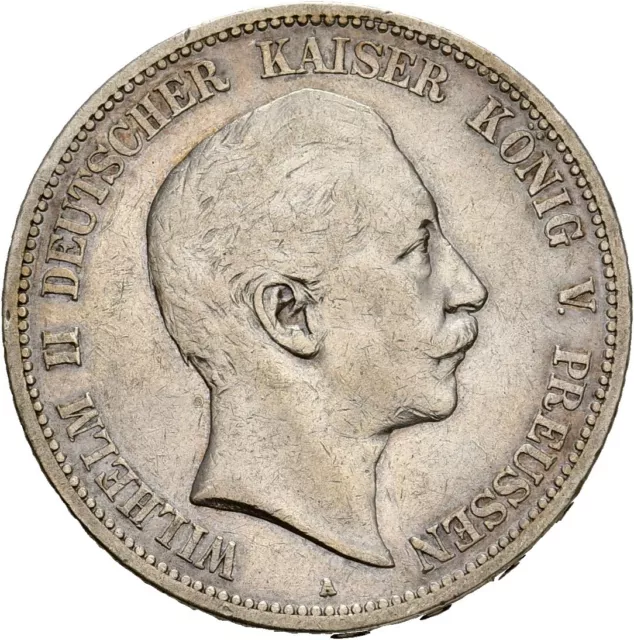 Künker: Preussen, Wilhelm II., 5 Mark 1896 A, Silber