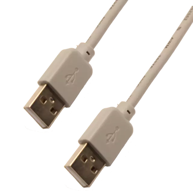 USB 2.0 Anschluß Daten Verbindungskabel 2 x Stecker A 50cm 1,8 3 5m grau schwarz