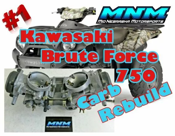 SERVICE  -  Kawasaki Brute Force 750 KVF750 - REBUILD Carburetor Carb CLEAN