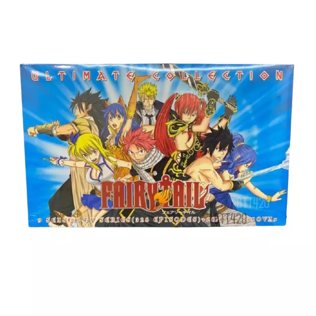 ANIME FAIRY TAIL COMPLETE TV SERIES VOL.1-328 END + 2 MOVIE DVD ENGLISH  DUBBED