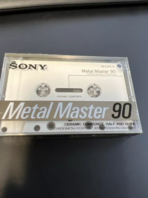 SONY METAL MASTER - New & Sealed, 90 min, Type IV Cassette Audio