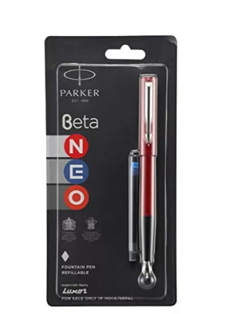Parker Beta Neo CT Fountain Pen, Red Body