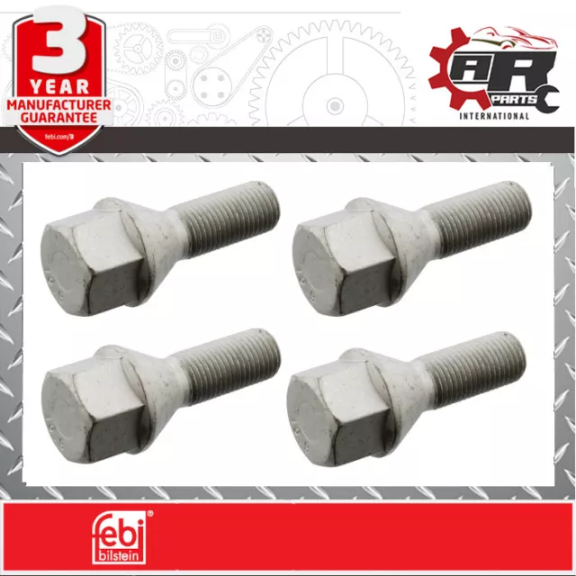 Febi Wheel Bolt - M12x1.25 x 52mm - fits Citroen C3, Saxo, Peugeot 206, 307...x4