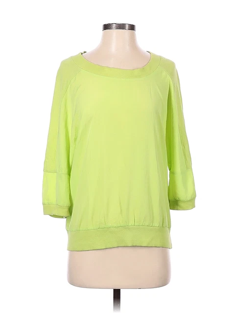 W118 by Walter Baker Women Green Short Sleeve Blouse S