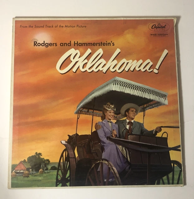 OKLAHOMA MUSICAL VINYL LP Original Broadway Recording Vintage