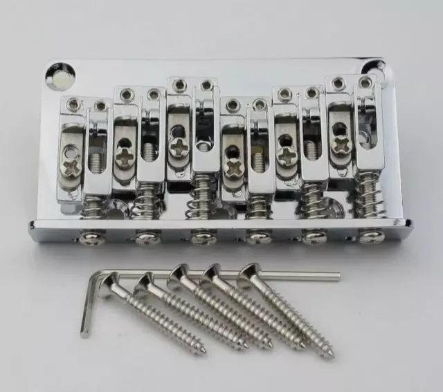 Chrome 12 String Guitar Fixed Hardtail Bridge For Fender Stratocaster Strat