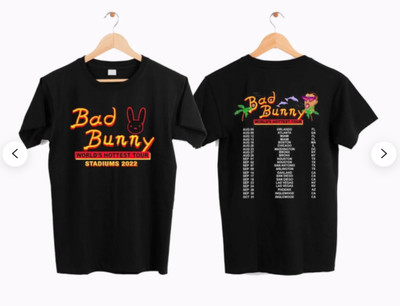 WORLD'S HOTTEST TOUR 2022 Bad Bunny Shirt,Un Verano Sin Ti Bad Bunny Shirt, Bad $16.99 - PicClick