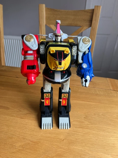 Action Figure Megazord Power Rangers Mega Mighties (30,5 Cm) | Giocattolo Mighty Morphin Con Spada E Scudi, Per Bambini 3+ - 3